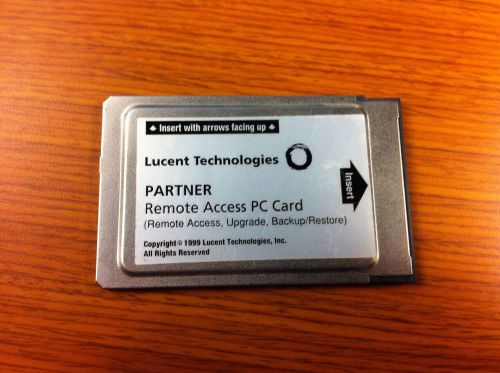 Lucent Tech Partner Remote Access PC Card 12G1