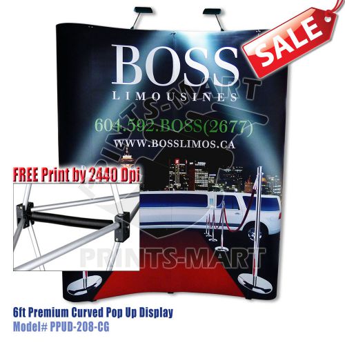 Exhibit Booth Portable Kiosk Trade Show Pop Up Display Banner Stands FREE PRINTS