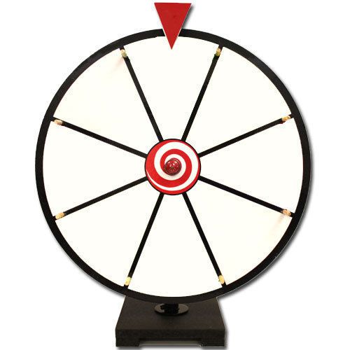 16&#034; white dry erase prize wheel for sale