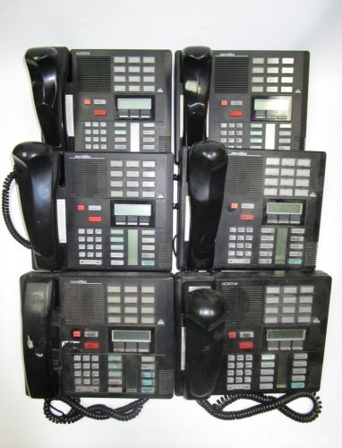 Lot of 6 Northern Telecom NT Meridian M7310 Black Business Phones