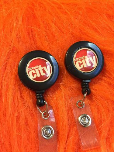 Retractable circuit city id card or key holder pull reel belt clip lanyard for sale