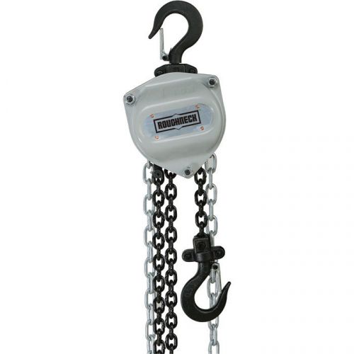 Roughneck manual chain hoist-1 ton 10ft lift #2607s169 for sale