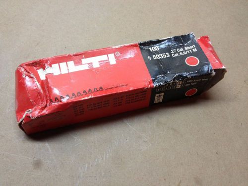 Hilti Cartridge 6.8/11 M .27 cal red - Use w/DX 460, DX 351, DX36 Quantity 100