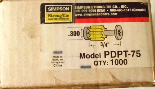 Simpson strong tie pdpt-75 tophat pin bulk 1000 pcs for sale