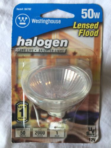 New 50w flood halogen bulb westinghouse 04782 gu5.3 base 12v lensed for sale