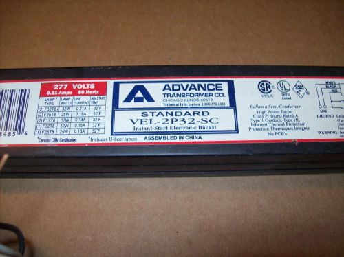 Advance VEL2P32SC T8 Electronic Ballast 277 volt
