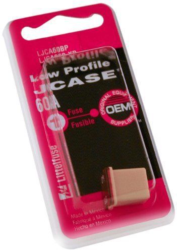 Littelfuse ljca060.xp jcase low profile 60 amp carded fuse for sale