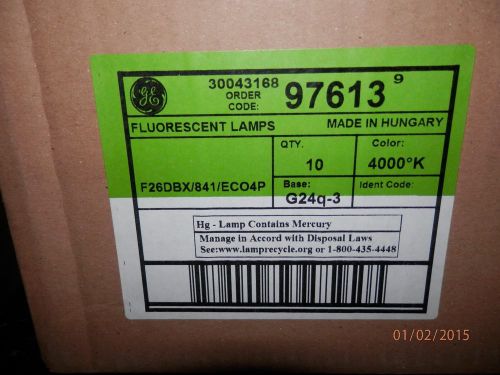 40 ge 97613  compact  fluoresent lamps  26 watt /841/4pin for sale