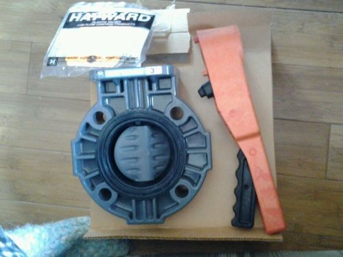 New hayward 3 inch butterfly pvc valve with handle by110300el for sale