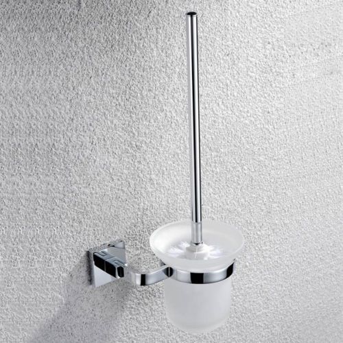 Modern fashion bathroom accessories toilet brush holder in chrome finished for sale