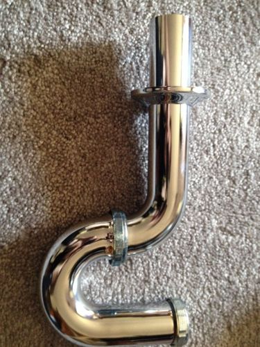 1 1/4 To 1 1/2 Inch Reducing Bathroom P-Trap  Chrome Plated Brass