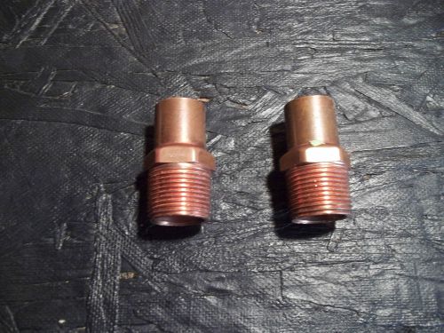 Set of 2 3/4&#034; x OD 7/8&#034; ID 3/4&#034; male screw in copper fitting ( NIBCO)