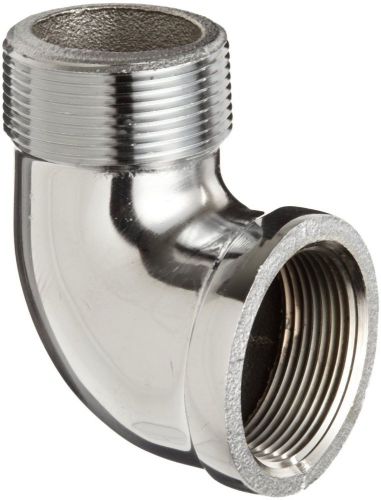 New chrome plated brass pipe fitting, 90 degree street elbow, 1/2&#034; npt male x for sale