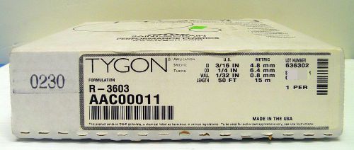 Tygon AAC00011 R-3603 Tubing: 3/16&#034;,1/4&#034;, 1/32&#034;, 50Ft
