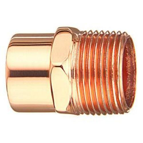 3/4&#034; C x 3/4&#034; Male NPT Threaded Copper Adapter