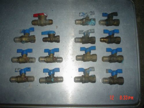 Brass gas valves  15 items for sale