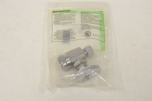 New plumbshop psb20m iron pipe straight 1/2x3/8 in npt shut-off valve b317201 for sale
