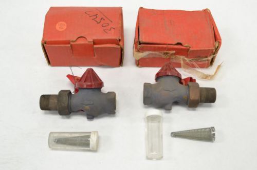 Lot 2 danfoss 013-7051 3/4in fnpt straight way thermostatic steam valve b244341 for sale