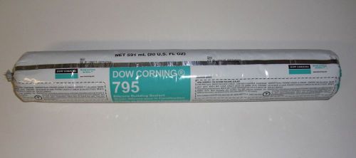 TWO Dow Corning 795 Silicone Caulk Building Sealant 20oz sausage tube Gray