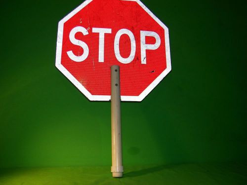 STOP/ SLOW Reversible Traffic Or Construction Sign  24x24