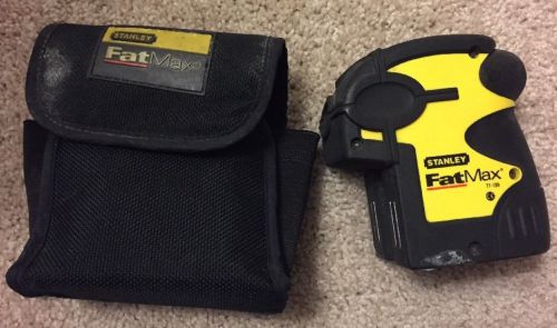 *used* stanley fat max 77-189 self leveling bob laser level &amp; case for sale