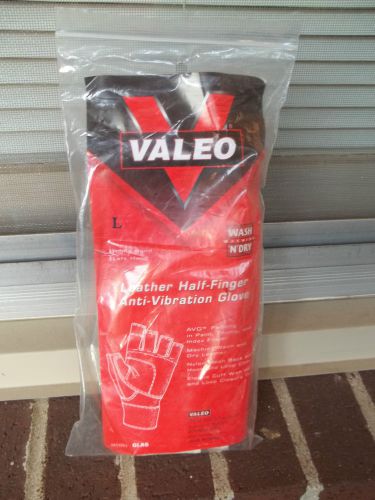 Valeo leather half-finger anti-vibration gloves (size l) for sale