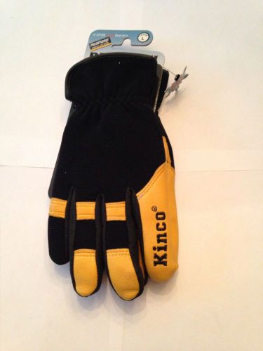 Kinco Brand insulated leather gloves size large Very Warm! Deerskin Leather!
