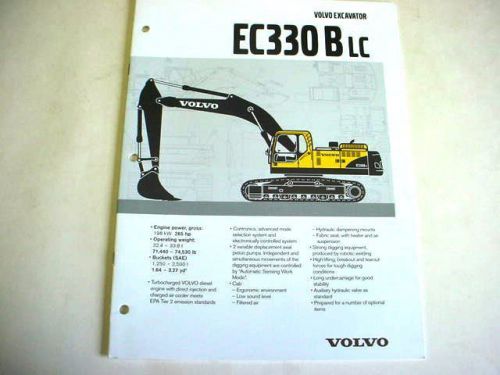 Volvo EC330B LC Hydraulic Excavator Brochure