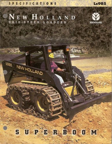 Equipment Brochure - New Holland - Lx985 - Skid Steer Loader - Specs (E1377)