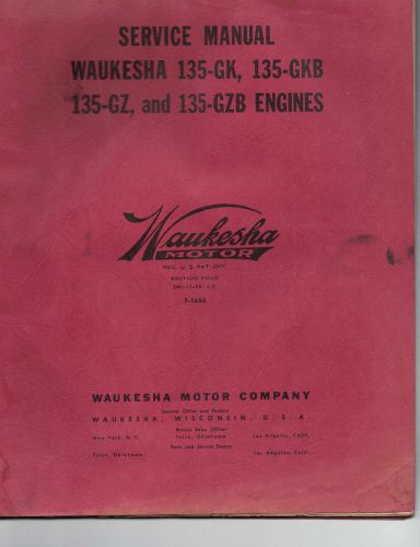 Waukesha  Model 135 Engine Service Manual