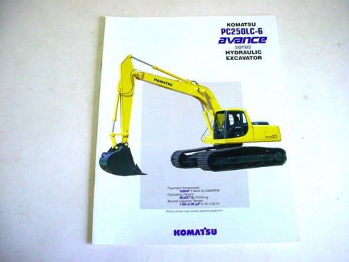 Komatsu PC250LC-6 Advance Hydraulic Excavator Color Brochure