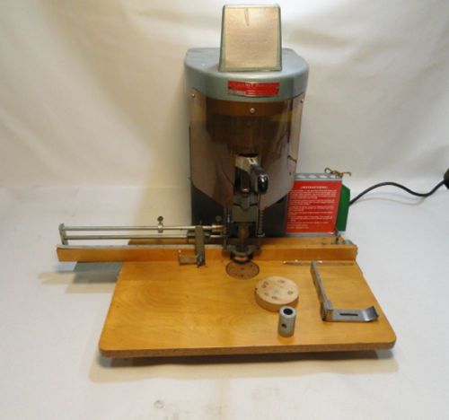 Woerner lassco spinnit paper drill binding press w/ bit powers up &amp; drills for sale