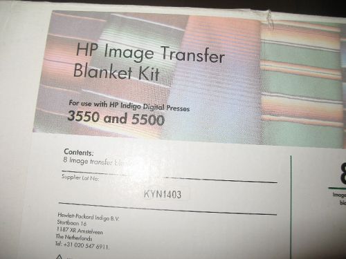 One New HP Indigo Image Transfer Blanket - From Kit Q4607B - For 3550 and 5500