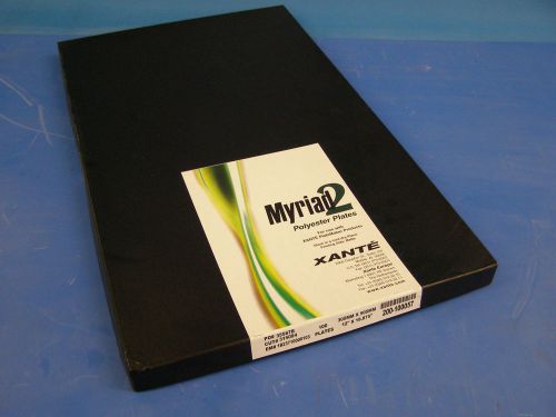 New In Box Xante Myriad 2 Polyester Plates 12 x19.875 100 Plates FREE SHIPPING!