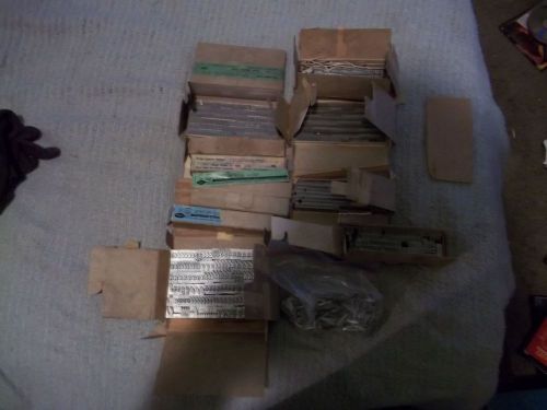 @13 boxes of printers letters, numbers, punc. most never used