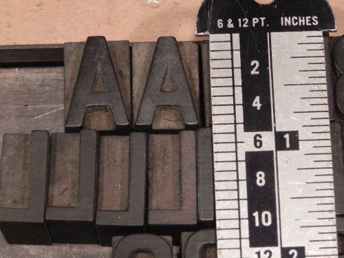 Letterpress wood type: gothic 5 line (~7/8&#034;) for sale