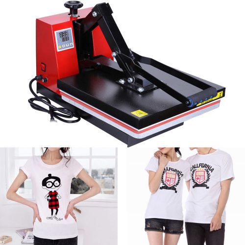 Digital 110V Heat Press Transfer T-Shirt Sublimation Machine 38 X 38 CM