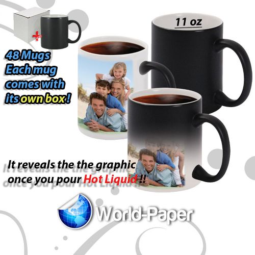 Color changing mugs for sublimation heat press - 11 oz -  48 mug case for sale