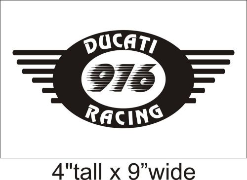 2X Ducati 916 Racing Logo Funny Car Vinyl Sticker Decal Truck Bumper Laptop1481