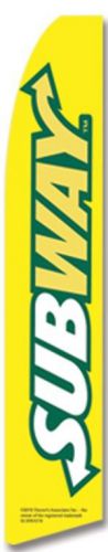 Subway yellow super feather sign flag 15ft flutter swooper banner bnf for sale