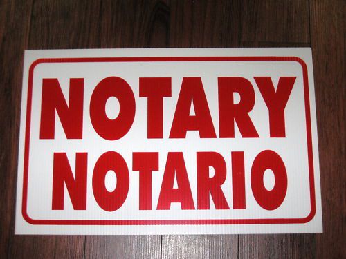 General Business Sign: NOTARY / NOTARIO