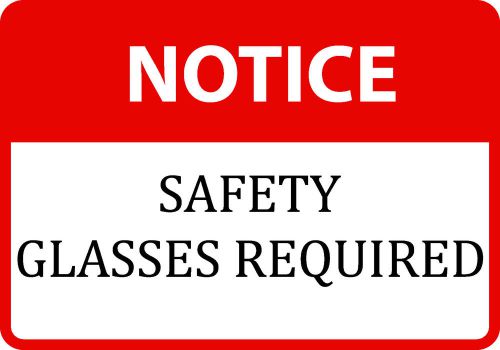 Protect Your Eyes Sign Notice Safety Glasses Required Area Protection Warning US