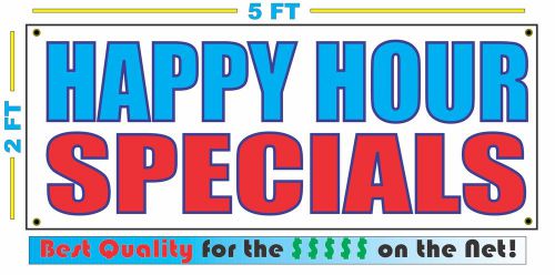 HAPPY HOUR SPECIALS Banner Sign NEW Larger Size Best Quality for The $$$ 4 Bar