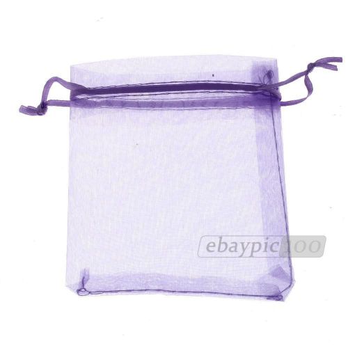 25 purple organza wedding favor gift bag pouch 12x10cm hot for sale