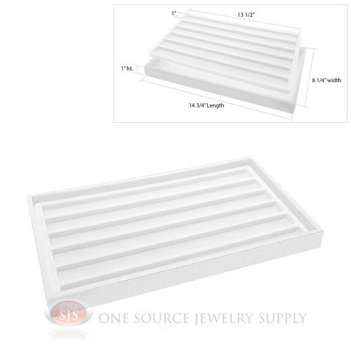 White plastic display tray white 6 slot liner insert organizer storage for sale