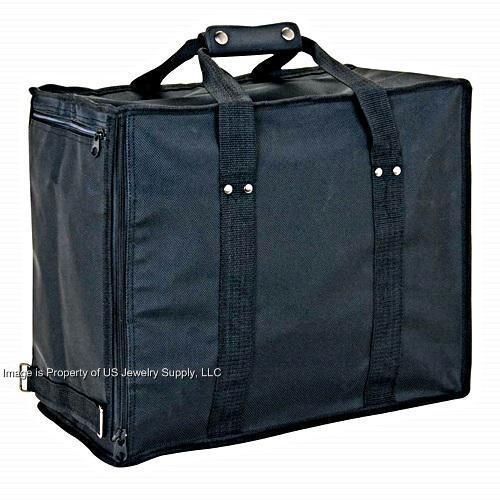 1 premium soft side travel carrying case with 12 black pad trays for sale