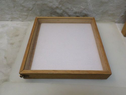 12.5&#034; x 12.5&#034; Wooden Display Case For Jewelry - Collections - Medals - Etc