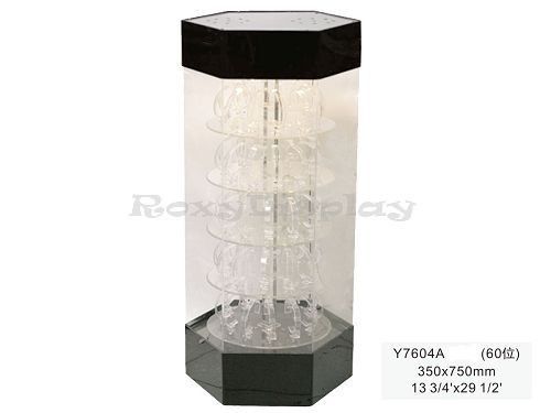 Acrylic watches dispaly rotatable tower case display #jw-ad-y7604a for sale