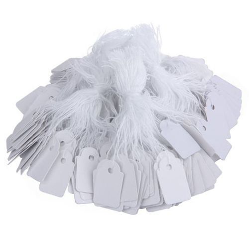 500pcs jewelry label price pricing white tags chain tag 15*25mm for sale