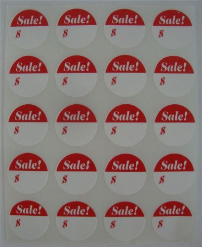 500 Self-Adhesive Sale! $ 3/4&#034; Labels Stickers Retail Store Supplies
